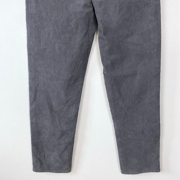 American Eagle Stretch Mom Straight Jean‎ Gray Corduroy Ankle Length Size 4 - Picture 7 of 10